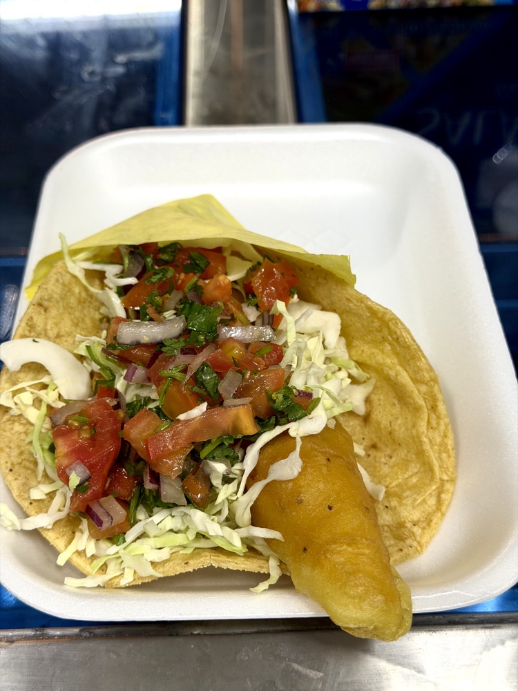 Baja fish taco